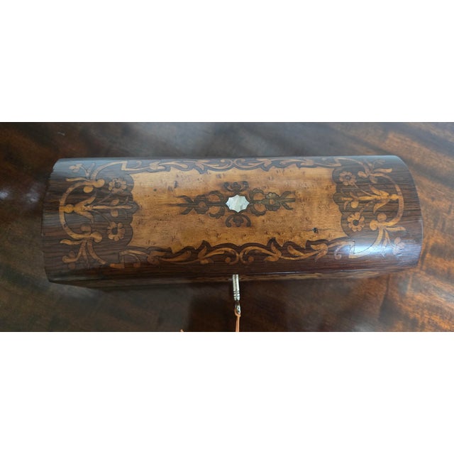 19th Century Antique English Inlaid Glove Box, 1880 For Sale - Image 5 of 12