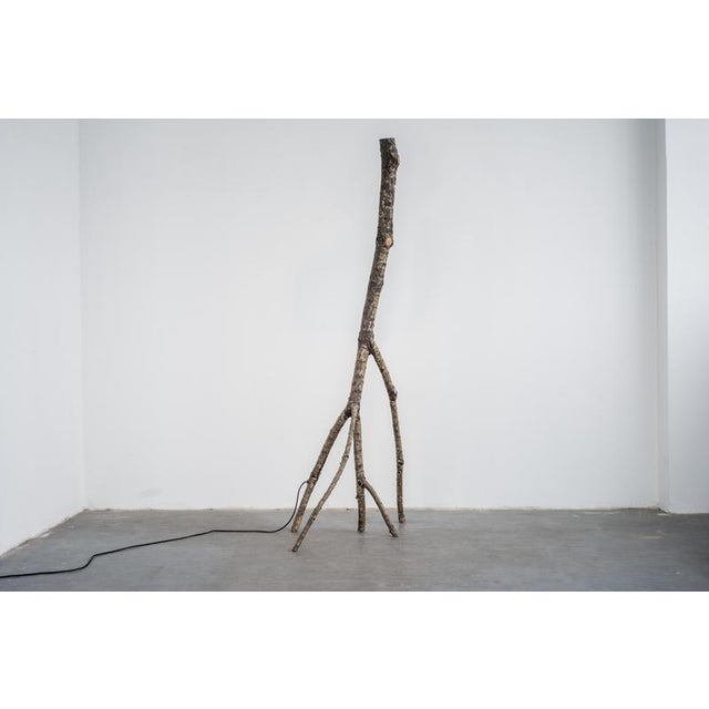 Contemporary Natural Snappy Tree Friend Floor Light by Marco Iannicelli For Sale - Image 3 of 7