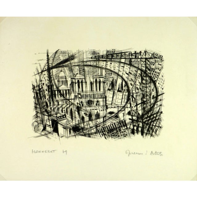 1960s Jean Monneret, Paris Modern Landscape For Sale - Image 5 of 5