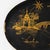 Vintage Black and Gold Chinoiserie Lacquerware Serving Tray For Sale - Image 4 of 14