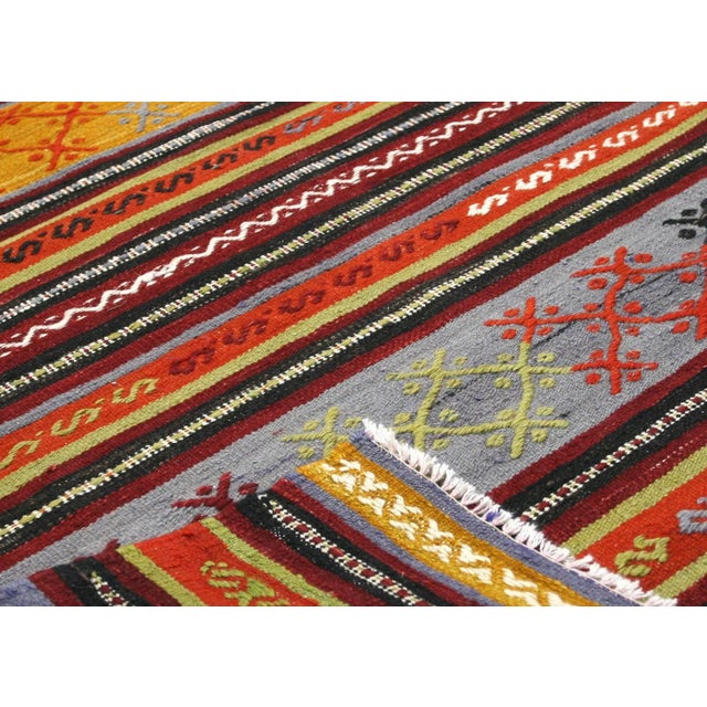 1960s Turkish Kilim For Sale - Image 4 of 5