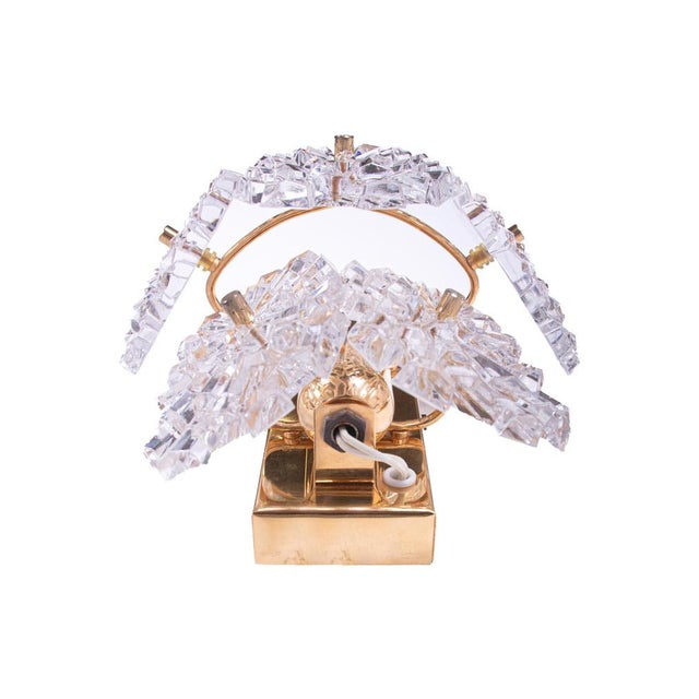 Crystal and Gilt Brass Starburst Wall Sconces from Kinkeldey, Germany, 1960s, Set of 2 For Sale - Image 9 of 11
