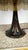 Antique Bronze Beaded Fabric Shade Table Lamp, 1920s For Sale - Image 3 of 10