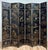 Stunning vintage Asian six-panel folding screen featuring finely hand-painted landscapes depicting birds, blooming...