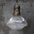 Holophane Vintage Industrial Glass and Brass Pendant Light from Holophane, France For Sale - Image 4 of 7