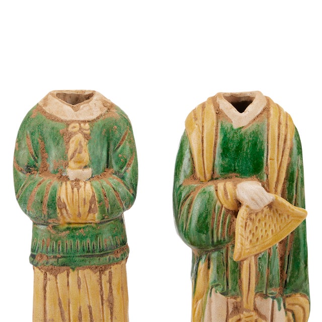 Ceramic Currey & Company Tang Dynasty Palace Servants - Set of 2 For Sale - Image 7 of 8