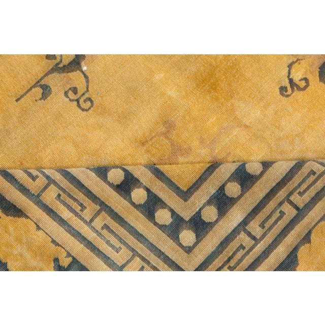 Art Deco Doris Leslie Blau Antique Chinese Peking Rug For Sale - Image 3 of 9