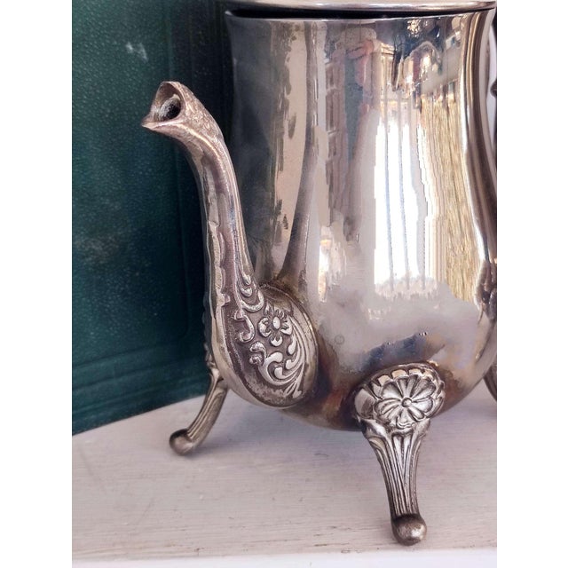 1920s Silver-Plated Teapots, 1920s, Set of 2 For Sale - Image 5 of 7