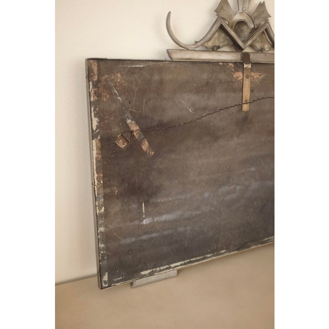 1936 Pewter Mirror by Nils Fougstedt For Sale - Image 10 of 11