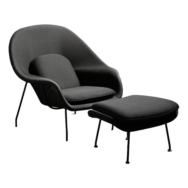 Womb Chair by Eero Saarinen, Charles Eames, and Florence Knoll for Knoll Inc. / Knoll International, 1970s For Sale