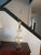 Hollywood Regency Vintage Hollywood Regency/Neo-Classical Iridescent Glass and Brass Table Lamp For Sale - Image 3 of 18