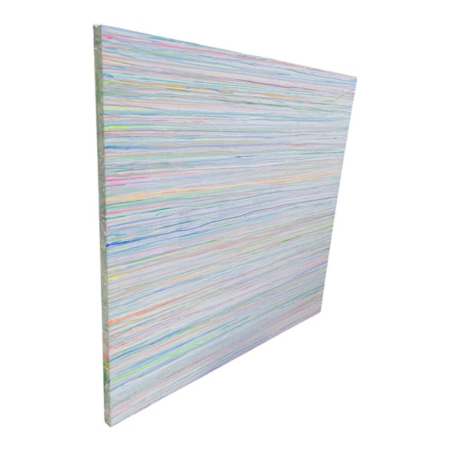Modern Color-Field Painting on Canvas by P. L. Bradbury For Sale - Image 4 of 4