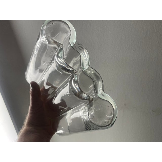 "Row" 4-Chamber Mouth-Blown Glass Vase Peter Vosding for Born in Sweden For Sale In Atlanta - Image 6 of 8
