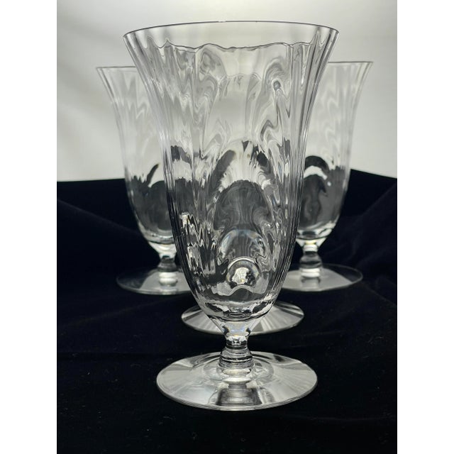 Mid-Century Modern Vintage Cambridge Glass Caprice Clear Ice Tea Glasses Set of 4 For Sale - Image 3 of 6