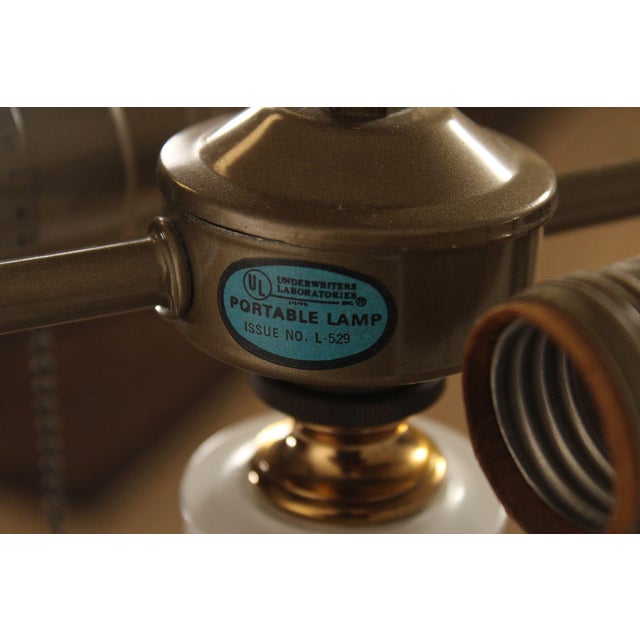 Vintage Brass Floor Lamp With Shade For Sale - Image 17 of 18