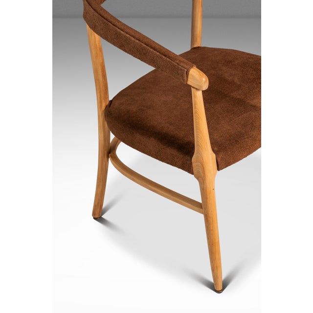 Mid-Century Modern Bentwood Lounge Chair / Armchair in Suede & Maple in the Manner of Lawrence Peabody / Thonet, Usa, C. 1950s For Sale - Image 17 of 18