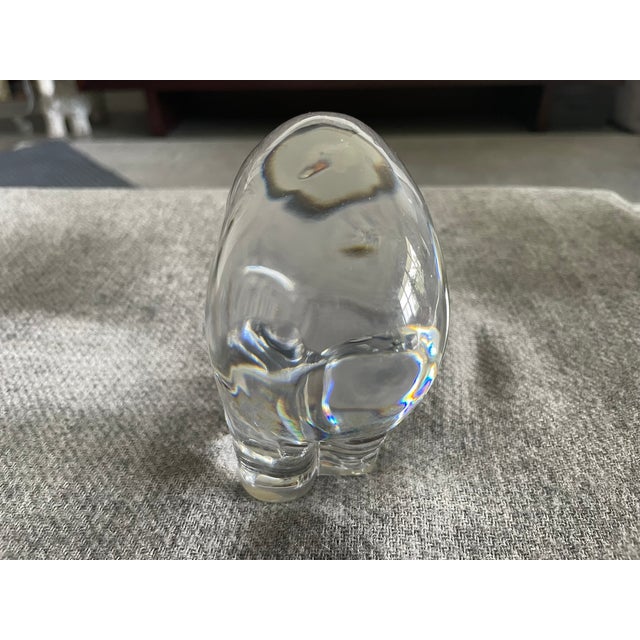 Mid-Century Modern Baccarat Crystal Polar Bear Figurine For Sale - Image 3 of 7