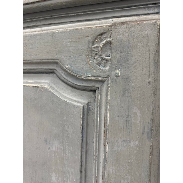 Blue Late 19th Century Painted French Walnut Sideboard For Sale - Image 8 of 12