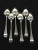 18th century Dutch Silver The Hague "Haags Lofje" spoons 6 silver spoons from the maker Adraen Pieter Dingemans...