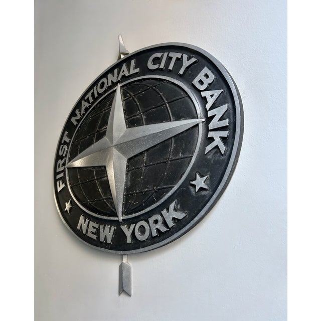 1950's Cast Aluminum First National City Bank New York Signage For Sale - Image 4 of 18