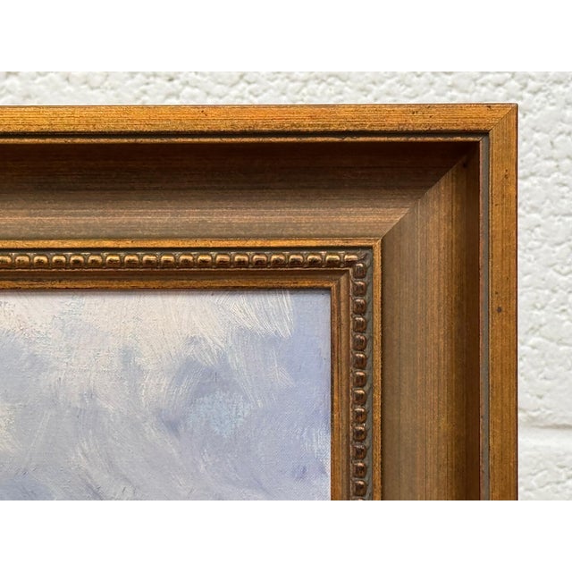 Brown Farmhouse by a River in the English Countryside by 20th Century British Artist 1975 Circa For Sale - Image 8 of 18