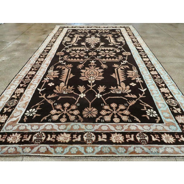 Mid 20th Century Galerie Shabab Collection Mid-20th Century Indian Cotton Agra Carpet For Sale - Image 5 of 10