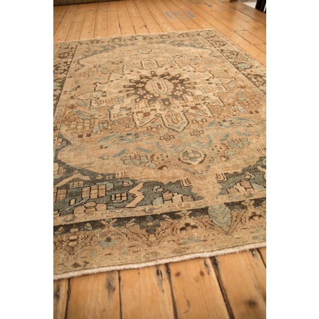 Old New House Vintage Distressed Bakhtiari Carpet - 5'5" x 7' For Sale - Image 4 of 11