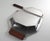Art Deco crumb collector set (tray and scraper) made in France (c. 1930-1940) by Alfenide, the high-quality silver-plated...