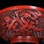 Vintage Chinese Cinnabar Carved Lacquer Bowl With Dragon Motif For Sale - Image 9 of 10