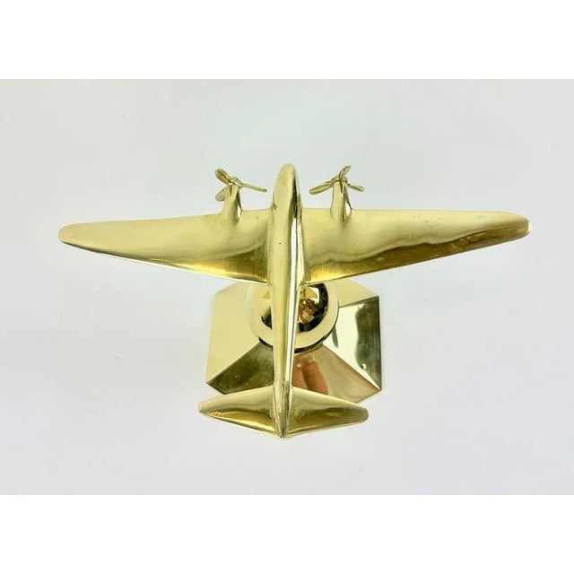 Brass Mosquito Desk Plane Model from de Havilland, 1940s For Sale - Image 10 of 16