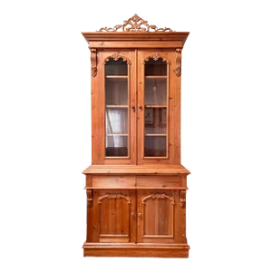 European Pine Bookcase/Display Cabinet