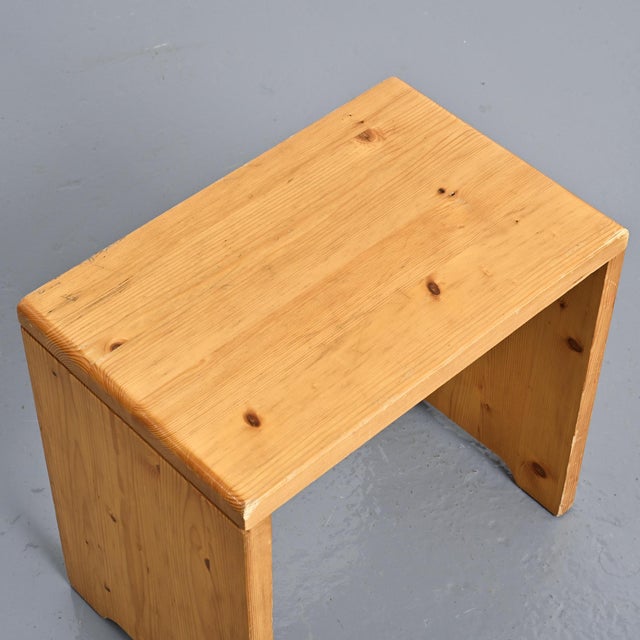 Pine Stool from Les Arcs, France, 1975 For Sale - Image 12 of 14
