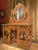 Wood Italian Regency Hand Carved Maple Pier Console or Dressing Table with Mirror For Sale - Image 7 of 14