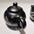 Metal Vintage 1990s Emilia Castillo Silver Black Ceramic Toucan Sugar Bowl Creamer Set For Sale - Image 7 of 11