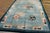 Art Deco 1980s Sky Blue Animal Vintage Chinese Art Deco Rug 9' X 12'3" Handknotted Wool Carpet For Sale - Image 3 of 5