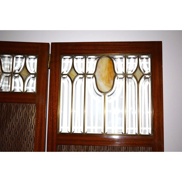 Wood Antique Art Nouveau Folding Screen, Vienna For Sale - Image 7 of 8