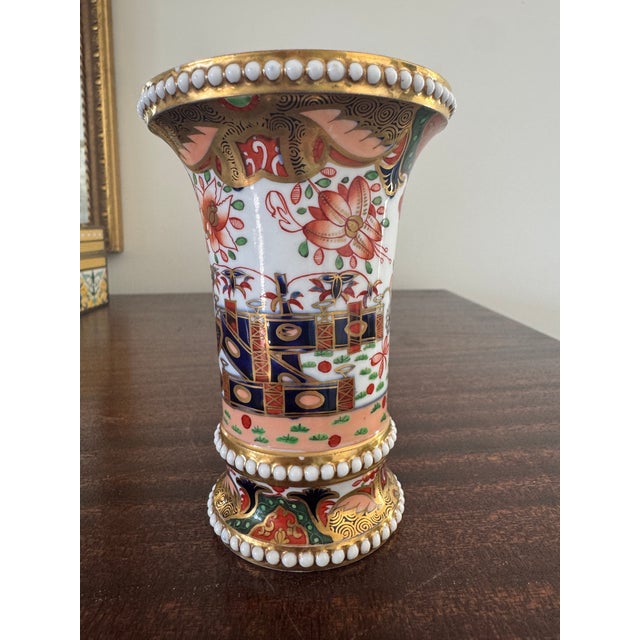 Early 19th Century Early 19th Century Spode Imari Spill Vase For Sale - Image 5 of 12