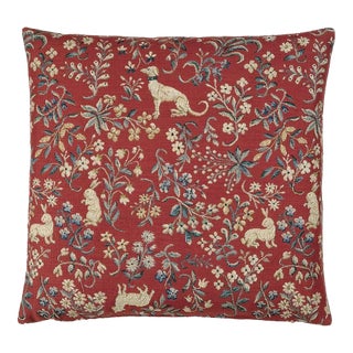 Cluny Mille-Fleurs Tapestry Cushion With Feather Filler - 46x46cm (18"x18") For Sale