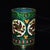 Green 1960s Enamel Brush Pot With Bird and Flower Motif For Sale - Image 8 of 9