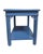 1970s Wedgewood‑Blue High‑Gloss Chippendale Table • Coastal Chinoiserie Accent For Sale - Image 4 of 7