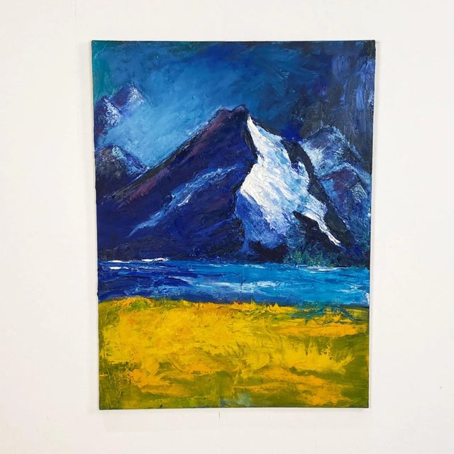 1950s Mountain Scene, American Circa 1950 For Sale - Image 5 of 5