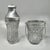 Mid-Century Modern Mid-Century Italian Cut Crystal and Brushed Metal Cocktail Set by Arir, 1960s, Set of 2 For Sale - Image 3 of 8