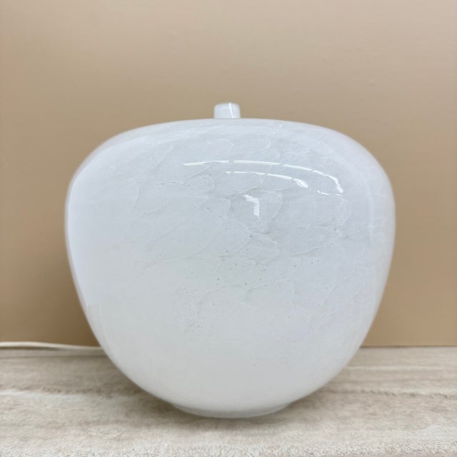 1970s Vintage Glass Apple Table Lamp by Eickmeier, 1970s For Sale - Image 5 of 18