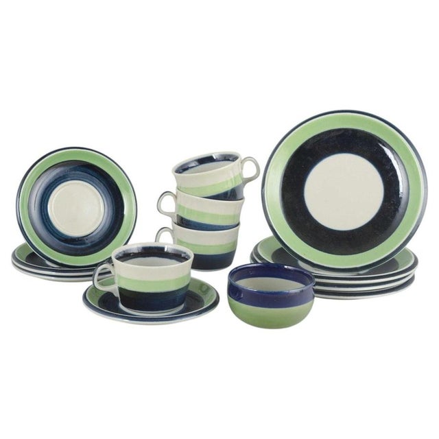 1970s Maria Tea Service in Glazed Faience from Rörstrand, 1970s, Set of 13 For Sale - Image 5 of 5