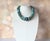 Hubei Turquoise Beaded Necklace With Sterling Silver Turquoise Clasp, 21.5" For Sale - Image 4 of 10