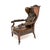 Antique William IV Leather and Walnut Wing Back Armchair, 1820s For Sale - Image 4 of 18