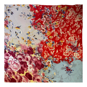 Christian Dior Floral Silk Scarf