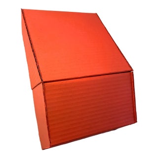 Cardboard Wall Sculpture in Red For Sale