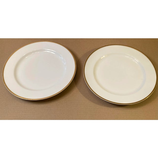 Modern Antique Limoges Porcelain & Nippon Porcelain Luncheon Plates - Set of 4 For Sale - Image 3 of 13