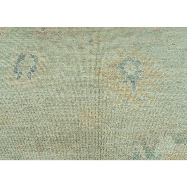 Turkish Turkish Oushak Rug 5'2" x 6'9" #19254 For Sale - Image 3 of 8